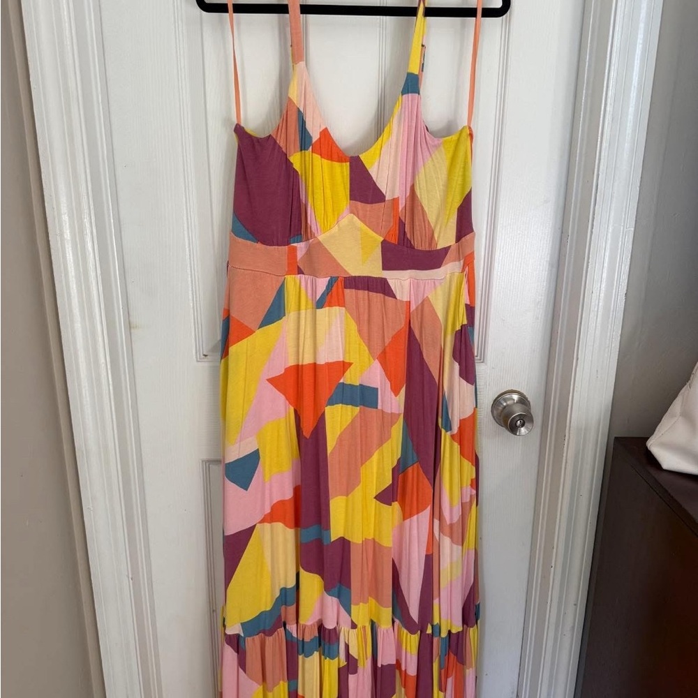 Torrid Colorful Geometric Maxi Dress